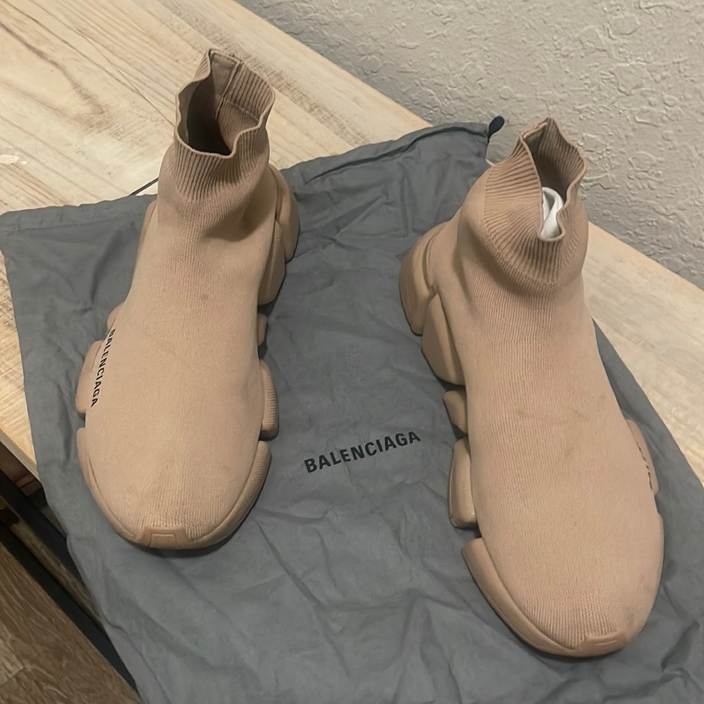 Balenciaga Tan  sock sneakers